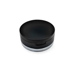 TUS Excellent DIY Clear Portable Round With Puff Packing Container Mirror Powdery Cake Box Travel Makeup Jar Loose Powder Pot Plastic Cosmetic Container Empty Powder Case