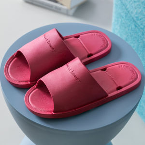 2Pairs Couples slippers men and women summer indoor and outdoor soft bottom bathroom bath non-slip slippers
