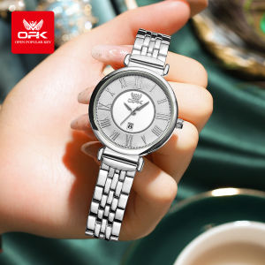 OPK Watch For Women Waterproof Original Stainless Steel Quartz Fashion Casual Gold Ladies Watch