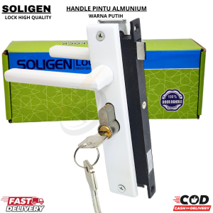 Kunci pintu Aluminium SOLIGEN/Kunci Pintu Toilet/Kunci Pintu kamar/1set Kunci pintu Aluminum soligen
