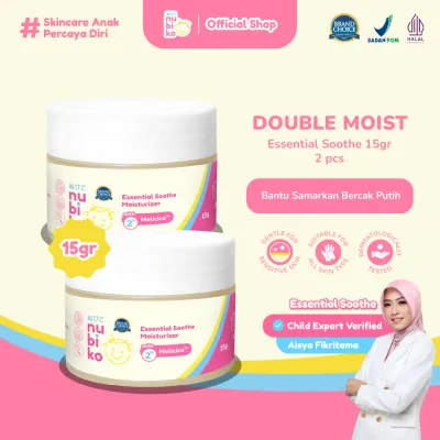 Nubiko Moist 2 Pcs Nubiko Essential Soothe with Melicica™ 15 gr Moisturizer Face Cream Anak