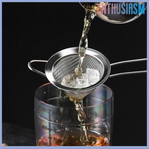 【Enthusiasm】🌟🌟【Hot Sale】🎈 ที่กรองสเตนเลสทรงกรวยที่กรองบาร์ค็อกเทลตาข่ายละเอียด