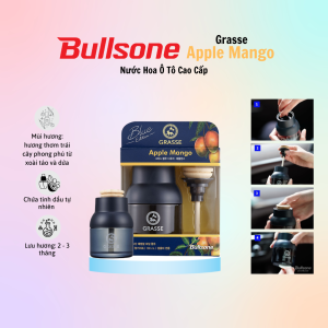 Nước Hoa Ô Tô Cao Cấp Bullsone Grasse Blue Edition Blackberry/Aqua/Apple Mango/Sicilian Lime - Hàng Chính Hãng - Nhiều Hương Lựa Chọn