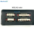 4 Vĩ Răng Giả Nhựa Composite Màu A2 Đủ Bộ 28 Răng Dùng Để Học Mài, Đính Đá, Tháo Lắp Labo Nha Khoa. 