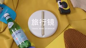 Premium LED illuminated Travel Makeup Mirror Foldable Mirror With Led Lights For Traveling Rechargeable Makeup Mirror