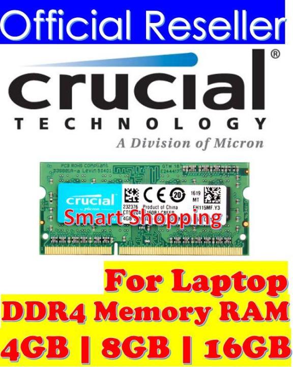 Crucial 16GB DDR4 2400MHz CL17 1.2V Non-ECC SODIMM SO-DIMM