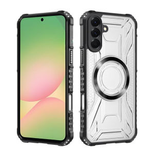 Galaxya17 vỏ dạng nhẫn từ tính sang trọng cho Samsung Galaxy A57 A37 A27 A17 5G 4G 2026 vỏ điện thoại đế kẹp vỏ giáp Thời Trang Punk vỏ lưng bảo vệ cứng