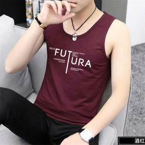 Summer Quick Dried Traceless Ice Vest s Mens Round Neck Tight Tank Top Mens Youth Sleeveless Sweatshirt