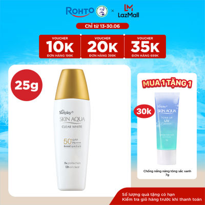 Sữa chống nắng hằng ngày dưỡng trắng Sunplay Skin Aqua Clear White SPF 50+, PA++++ 25g
