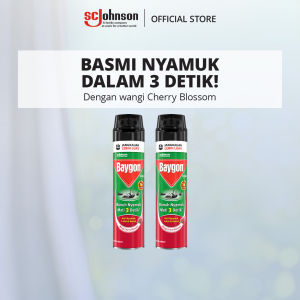 Baygon Aerosol Cherry Blossom 600ml x2