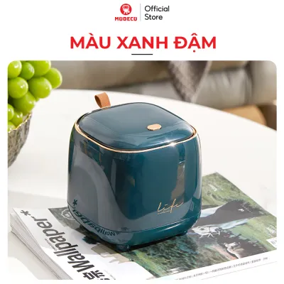 Thùng Rác Mini Để Bàn Có Nắp Modeco - Chất Liệu Nhựa Abs Cao Cấp Đẹp Sang Trọng Để Phòng Khách Văn Phòng Bàn Học