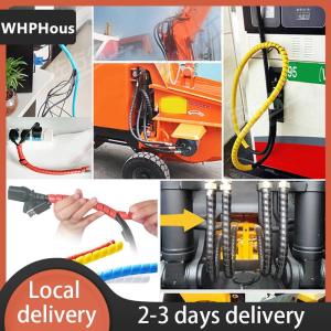 [COD] WHPHous Ship within 24 hours 1m 10mm 14mm Colorful Spiral Wire Organizer Wrap Tube Flame retardant Cable Sleeve