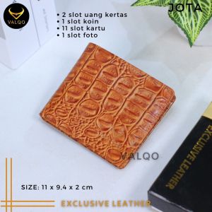 Dompet Kulit Motif Buaya Pria Laki laki Dompet Kulit Lipat Pria JOTA Wallet Terbaru Keren Kekinian