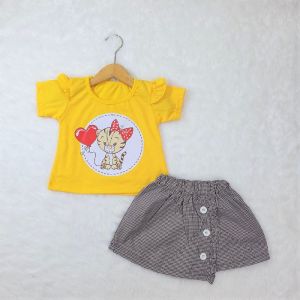 Setelan Baju Anak Anak Perempuan Stelan Kaos 9-18 Bulan 332