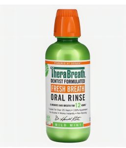 【🇸🇬Ready Stock】TheraBreath Mouthwash Fresh Breath Oral Rinse Icy Mint / Mild Mint 473ml Vegan Instant Fresh Breath Long Lasting