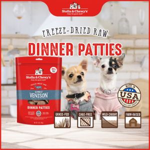 Stella & Chewys Freeze-Dried Dog Raw Dinner Patties - Simply Venison 25oz (709g)