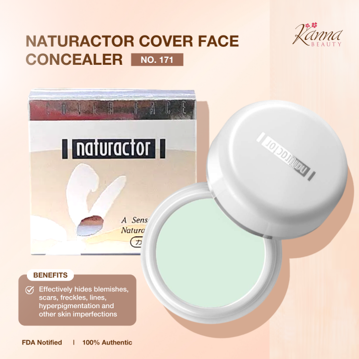 Naturactor Cover Face Concealer Foundation 20g No. 171 Long Lasting and Great Coverage