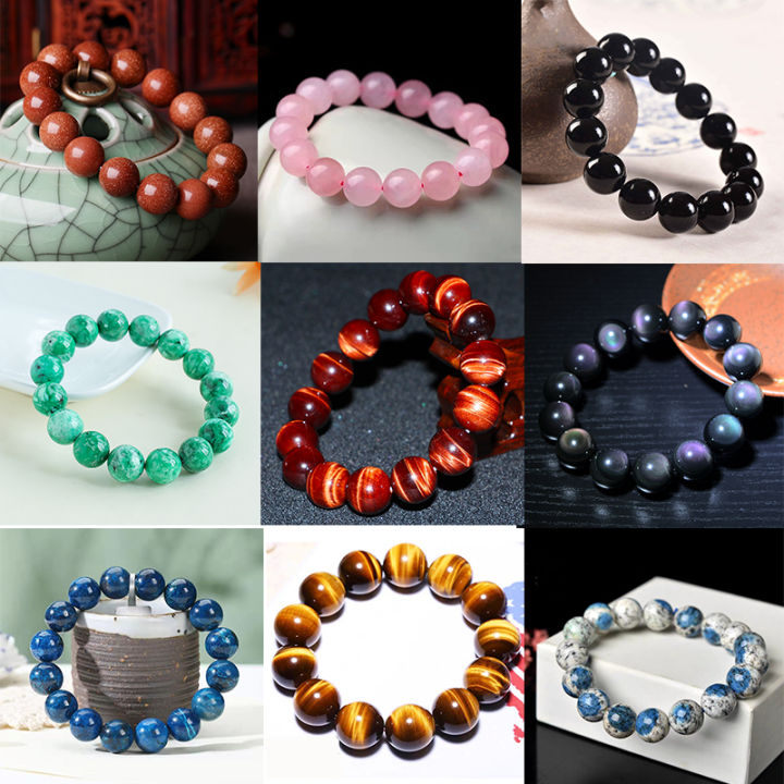 Tiger Eye 6mm Natural Stone Beaded Bracelet – Elastic Bangle, Unisex, Handmade