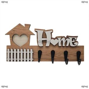 [COD] dgheg Wooden Wall Hooks Door Wall Hangers Entrance Decoration Key Holder Wooden Crafts Home Decoration Wooden Hook