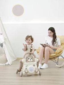 LZD  Baby Walker Protection o Multi-Functional Anti-Rollover Baby Stroller Four-in-One Walking Aid Toy 2