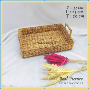 TRAY / NAMPAN / BAKI ANYAMAN ENCENG GONDOK PERSEGI PANJANG NEW PRODUCT