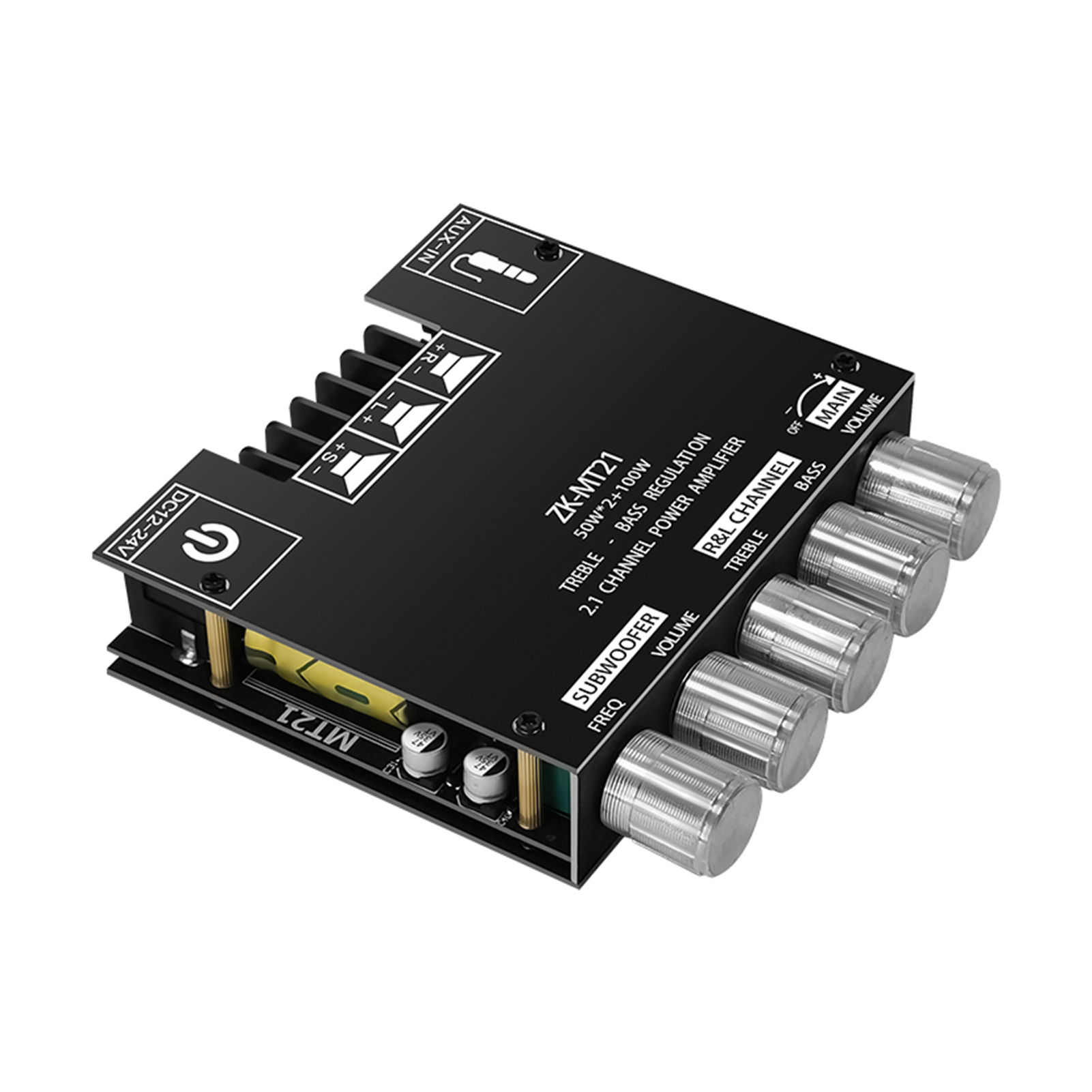 ZK-MT21 Digital Amplifier Board HiFi DIY Mini Bluetooth-compatible5.0 2 ...