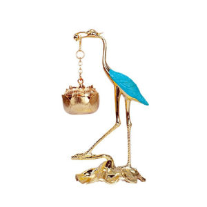 Alloy Lotus Hanging Stove Chinese Style Lotus Bird Incense Burner Aromatherapy Diffuser Crane Incense Burner Holder Burning Gifts