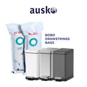 BOBO Bin Liners | Trash Bag | Multiple Size | Dustbin Bag | Drawstring Bag | Durable Plastic Bag