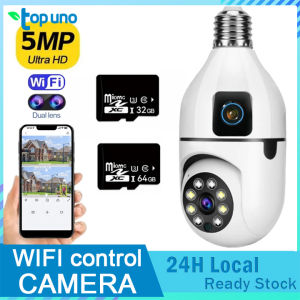 (READY STOCK)Dual Lens CCTV IP Security Camera V380 PRO Cctv Camera For House 4K 8MP WiFi 360 ° Wireless Connect Phone CCTV Security Cameras