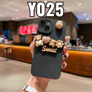 Y025 SOFTCASE SILIKON CUTE BEAR 3D UNTUK INFINIX SMART 5 6 HOT 11 11S PLAY HC956