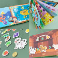 (Malay & English)  Montessori Kids Busy Book for kids Quiet Book Children Book Activity Book Montessori Early Learning Book for Toddler / Matching and Recognition Quiet Book / Board Book /Educational Toys for Kids 安静书. 