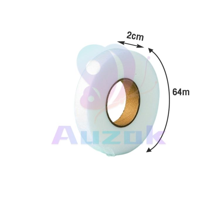AUK%2064m/Roll%20Double%20Sided%20Interlining%20Adhesive%20Fabric%20Black%20White%20Clothes%20Apparel%20Tape%20-%20Image%2010