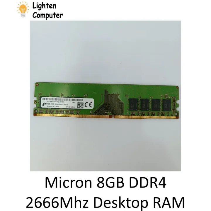 【USED】 MICRON DDR4 2666Mhz 8GB / 16GB | PC4 2666 | DESKTOP RAM | DIMM RAM