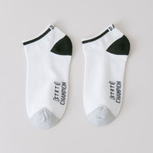 DRKS117 Kaos Kaki Pendek Wanita Monokrom Ankle Socks Semata Kaki Hitam Putih