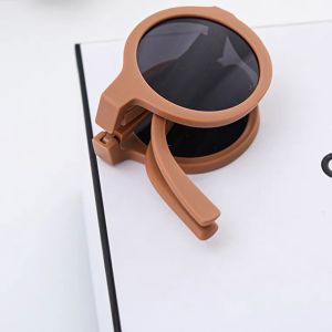 [hộp đựng kính mua riêng] Kính Thời Trang Gấp Gọn cá tính form tròn màu kẹo ngọt dễ thương bé Trai Bé gái mã Y3002 - kheshop