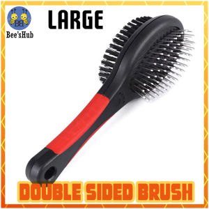 Dog Brush Double Sided Dog Comb Grooming Double Sided Dog Pin Bristle Brush (Large)