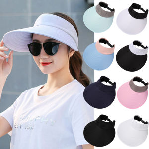 TANGXU926926929 Summer Women Men Portable Wide Brim UV Protection Golf Hat Beach Cap Sun Visor Sports Hat