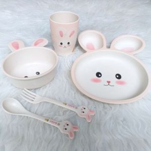 [Giao hỏa tốc] Bộ bát ăn dặm cho bé Bộ bát ăn dặm thiết kế đáng yêu an toàn cho bé