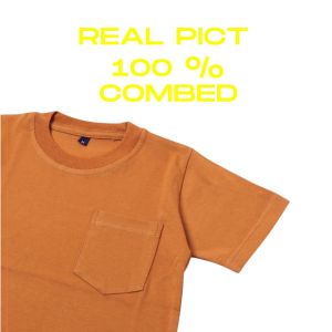 KAOS ANAK UNTUK USIA 1-12 TAHUN BAJU ATASAN ANAK LAKI LAKI PEREMPUAN BASIC POKET KATUN COMBED