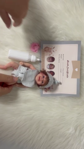 Cute Small Baby Doll Realistic Newborn Baby Dolls Realistic Simulation Doll Silicone Full Body Newborn Baby Doll