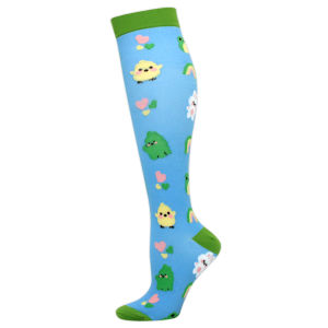 Vớ nén nữ mới hình thực vật động vật tất co dãn tất đi xe đạp chạy tập thể dục phù hợp cho tất cả các mùa