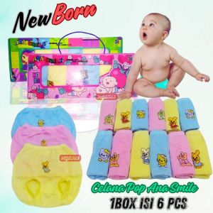 12Pcs Paket Kado Celana Bayi Pop Tas Murah - Ana Smile - Celana Kaca Mata Karakter-Aurora Store