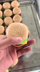 Needoh Nice McDonalds Squishy Stress Relief Toy Slow-Rebound Decompression Burger Co-Branded Simulation Ornament