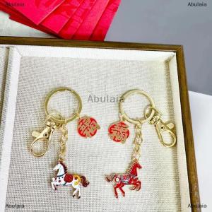 [COD] Abulaia 2026 Horse Year Keychain Lucky Zodiac Horse Pendant New Year Blessing Keyring Bag Hanging Decoration Accessories Gifts