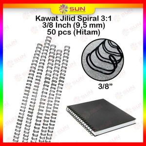 Spiral Kawat / Ring Kawat Jilid Spiral 3:1 34 Lubang / 38 Lubang