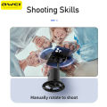 Awei X48 Pan-Tilt Anti-Shaking Gimbal Stabilizer for Smartphone Reinforced Ultra-Stable 360° Rotating AI Auto Face Tracking Gesture Control No App Phone Cellphone Selfie Stick For Recording Video Live Vlogging Tiktok. 
