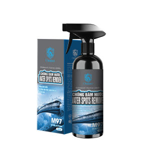 (Tặng Găng tay và bọt biển tẩy đa năng) COMBO Tẩy Ố Kính + Xịt Chống Bám Nước Omino Loại Bỏ Các Vết Ố Cặn Canxi lâu ngày chống bám nước trên các loại kính