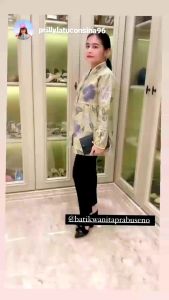 Batik Prabuseno Motif Amanda Blouse Atasan Wanita Katun Printing Hand Made Lapis Furing Trikot Adem Nyaman Busui Kancing Depan Bisa COD Solo Premium