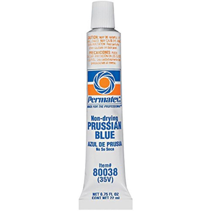 Permatex 80038 Prussian Blue Fitting Compound, 0.75 fl oz Tube, Package ...