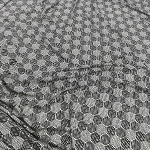 Vải Thun Cotton Họa Tiết Hình Khối ATM16 - Chất Liệu May Vá Đa Năng